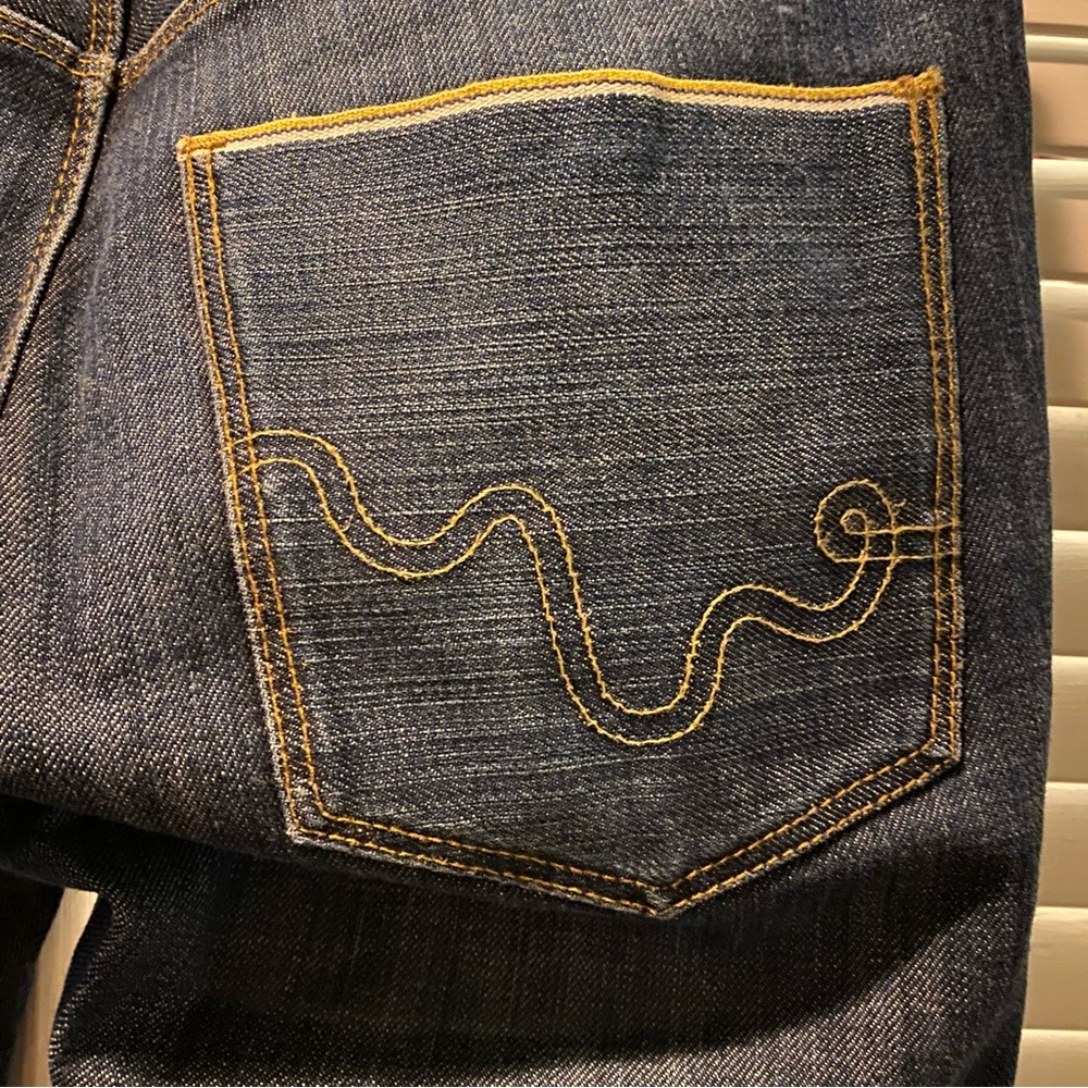 WESC ALESSANDRO JAPANESE RAW 11.5oz YELLOW STRETCH SELVEDGE DENIM JEANS 29”